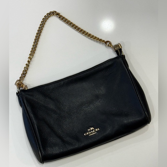 Coach Carrie Crossbody Bag – Refined Pebble Leather | Gold-Tone Hardware - Picture 13 of 13